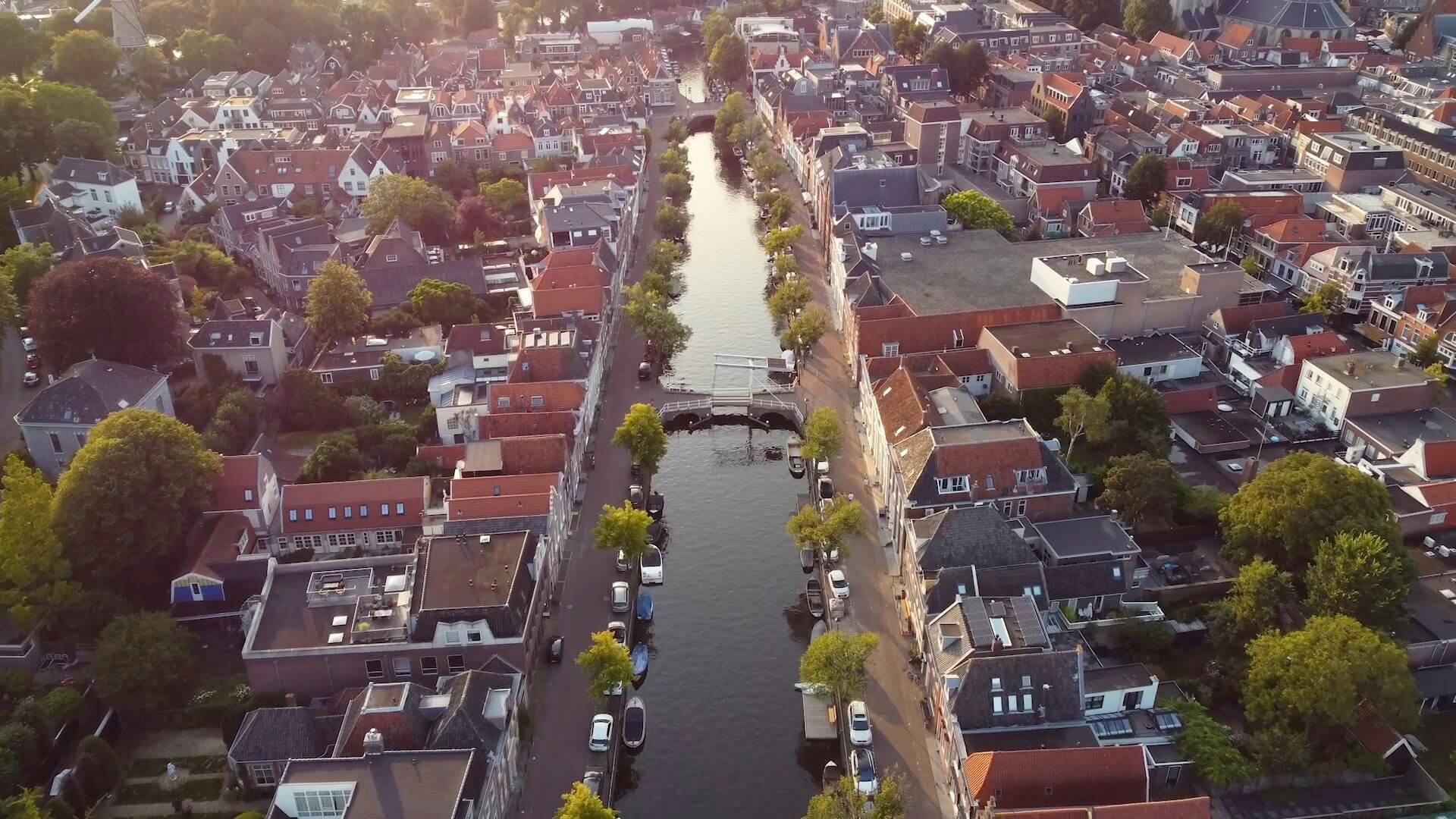 Drone opname door Ungraded van Nederlandse landschappen