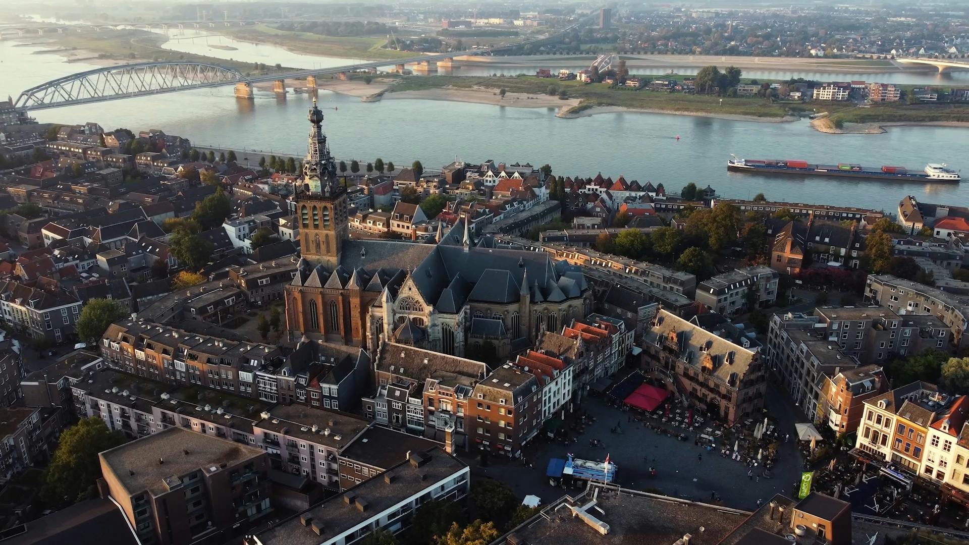 Nijmegen Aerial drone video