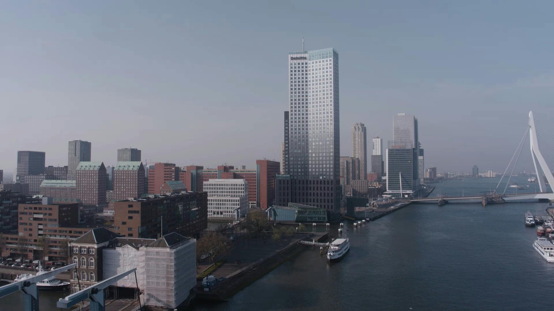 Rotterdam Aerial drone video