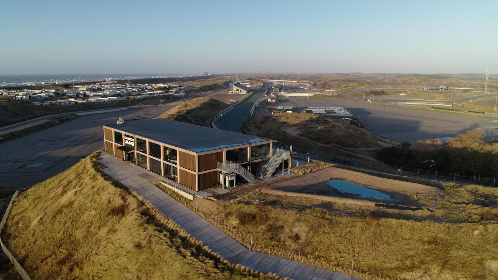Drone opname van Zandvoort Circuit
